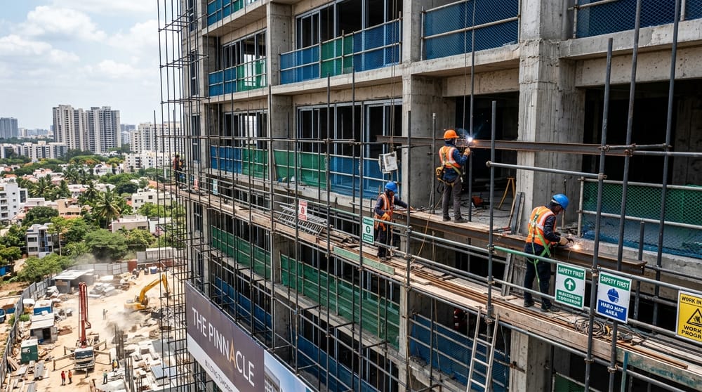 General-purpose scaffolding rental for residential and commercial building construction sites in Bangalore