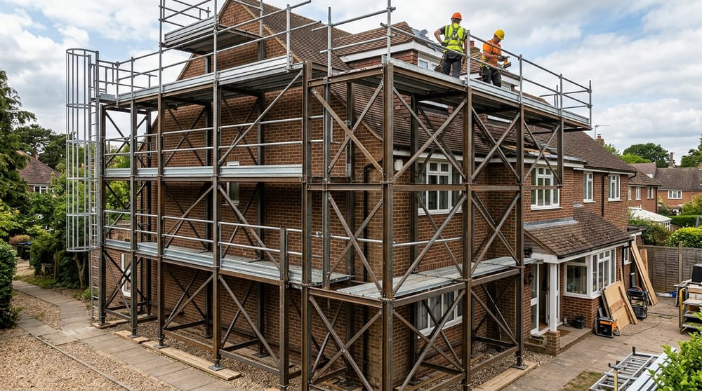Modular Cuplock staging and aluminum mobile scaffolding in CV Raman Nagar Bangalore